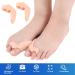 HAOSEM Toe Spreader & Separator for Bunion Relief | Gel Toe Protector Foot Care Tool - 2 Pack Beige - Buy Online on GoSupps.com