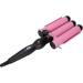 Professional Hair Curler - 3 Barrel Curling Iron Wand | 32mm Dual Voltage Ceramic Waver for Instant Curls | Crimping Tool for Long & Short Hair - Fast Heat Up US Plug - Buy Online on GoSupps.com
