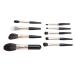 Small Makeup Brush Set - 9Pcs Travel-Friendly Fiber Brushes for Easy Powder Application (Black - Buy Online on GoSupps.com