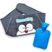 DicDok Hot Water Bottle PVC Hot Water Bag with Super Soft Cover and Plush Waist Belt Keep Warm for Hand Back Legs and Waist or Work as Hot Cold Therapy (CATBELT)