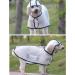 Lazyspace Hundred Coat - Transparent Waterproof Pet Rain Jacket for Small & Medium Dogs | Lightweight Doggy Rainwear in S White - Buy Online on GoSupps.com