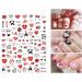 Cute Heart-shaped Letters Self-Adhesive Romantic Nail Stickers Nail Art Decorations Valentine's Day Decals Manicure Accessories(5) Style05 - Buy Online on GoSupps.com