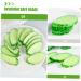 Abaodam 5pcs Simulation Cucumber Slice Photo Ornament Showcase Prop Simulation Cucumber Models Food Toy - Buy Online on GoSupps.com