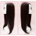 26 Long Straight Dark Brown Clip On Wig for Women - Thick Middle Part Style - Buy Online on GoSupps.com