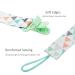 Fenfang Baby Pacifier Chain Set - 5 Fabric Bands & Silicone Rings - Pink Pacifier Clips for Girls - Buy Online on GoSupps.com