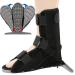 Recovery shoes Fracture Boot for Foot and Ankle T-Bone Fix Post-operative Shoe Orthopedic brace for foot injuries ankle fractures ankle stabilization with adjustable straps Black1 Medium