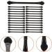 BELLIFFY 25 Pcs Dual Ended Makeup Brush Black Makeup Plastic Eyeshadow Sponge Brush - Buy Online on GoSupps.com