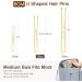 Zeberine Bun Hair Pins for Women - 100Pcs U Shaped Golden Hair Pins with Storage Box - 2.4 inch - Buy Online on GoSupps.com