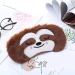 2 Pack Cute Cartoon Bradypod Sleep Masks for Girls - Soft Plush Blindfold for Women, Perfect for Travel, Nap, and Night Sleeping - Buy Online on GoSupps.com