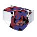 50PC 3-Ply Disposable_Face_Mask with Football Patterns Design Breathable Comfortable for Women Men Adults Use