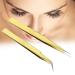 Professional Stainless Steel Eyelash Tweezers for Extensions | Precision Tweezers for Artificial Eyelashes - Shop Now! - Buy Online on GoSupps.com
