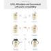 UPIS 2 Count Silicone Straw Refill Pack - Anti Colic Air Vent, BPA-Free, Cross-Cut Design - 6 Month+ Compatible with UPIS Straw Cup - 2 Pack - Buy Online on GoSupps.com