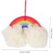 Ipetboom 1pc Rainbow Bath Ball Shower Pouf Shower Back Scrubber Metal Hairpin Stick Infant Tub Irish Accessories for Women Animal Pouf Loofah Kids Sponge Makeup Take a Bath Child - Buy Online on GoSupps.com