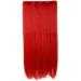 26" Hair Extensions One Piece Clip in Straight Full Head Silky Hair Pieces - Red(Length:66cm Weight:120g) 26" Inch Red - Buy Online on GoSupps.com