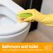 Rubber Cleaning Gloves for Washing Dishes Dishwashing Gloves for Kitchen Cleaning for Household Durable Reuseable Multicolor-m - Buy Online on GoSupps.com