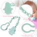 4 Set Pacifier Chains for Babies - Soft Pacifier Clips with Adapters for Toys | Perfect Baby Shower Gift - Buy Online on GoSupps.com