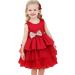 NNJXD Baby Girls Flower Princess Birthday Party Dress 730 Red-a | Size 2-3 Years - Buy Online on GoSupps.com