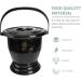 Portable Spittoon Urine Chamber Pots: Unisex Urinal Bottle Old Child Potty Bedpan with Lid Car Emergency Toilet for Children Camping Travel Home (Black) (Black) - Buy Online on GoSupps.com