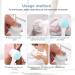 USB Manual Facial Cleansing Brush 2-in-1 Skin Care face Brush Silicone Facial Scrubber Manual Dual Face Wash Brush for Deep Pore Exfoliation Massaging (Blue/Pink)-Blue Blue Pink - Buy Online on GoSupps.com