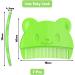 2 Pcs Baby Comb and Hair Brush Set for Cradle Cap - Green | Toddler and Newborn Grooming Kit - Buy Online on GoSupps.com