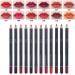 12 Colors Lip Liner Pencil Set - Waterproof Matte Long-lasting Lip Makeup Tool - Buy Online on GoSupps.com
