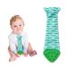 Tasty Tie Teething Tie  3-in-1 Clip-on Baby Tie  Crinkle Toy & Silicone Teether for 3-18 Month Babies  Unique Baby Boy Gift  Gator Style
