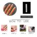 MISUD Glossy Square French Tip Fake Nails - 24Pcs | Pearl Acrylic Designs | White Glue-on False Nails for Women & Girls - Buy Online on GoSupps.com