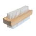 LOLA Products Hand & Nail Brush | Soft & Stiff Side | Wooden No Slip Grip | Cleans Hands and Fingernails | Wood Block Hand/Nail Brush  Wood