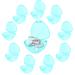 10 pieces of pacifier box pacifier box for baby pacifier box young pacifier storage box for baby pacifier box portable pacifier box dustproof (blue)