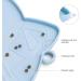 Coomazy Cat & Dog Bowl Mat - Silicone Lining Non-Slip Feed Mat (45x26cm Blue) for Easy Clean & Spill Prevention - Buy Online on GoSupps.com