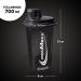 Ironmaxx Protein Shaker Black 700ml | BPA & DEHP Free Dishwasher Safe | With Rotating Clasp Sieve & Measurement Scale - Buy Online on GoSupps.com