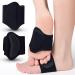 Arch Support for Plantar Fasciitis Relief | Adjustable Gel Sleeves for Flat Feet & High Arches - 1 Pair (Black - Buy Online on GoSupps.com