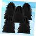 VALICLUD 5pcs Hair Dryer Pouch Hair Dryer Sack Lint Drawstring Bag M Drawstring Pouch Cell Phone Velvet Bag Black 15*30cm - Buy Online on GoSupps.com