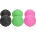 Verdant Touch TPR Massage Ball Set Yoga & Fitness Muscle Relaxation Tool in Black Rose & Green - Buy Online on GoSupps.com