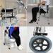 Rollator Walkers Rollators Standing Rehabilitation Elderly Crutches Crutches Four-Legged Stool Multifunctional Crutches Fracture Assist Elderly Walking Aid with Wheeled Crutches Portable Lofty - Buy Online on GoSupps.com