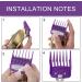 10 Pack Clipper Guards Cutting Guides for Wahl Clipper with Metal Clip/Color Coded-from 1/16 Inch to 1 Inch(1.5-25mm) Fits All Full Size Wahl Clippers (Colorful) - Buy Online on GoSupps.com