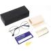 Okh Blue Light Filter Cat Eye Glasses for Women - Anti-Glare Stylish Metal Frame with Bling Decoration for Gaming & Reading - Gold & Black - Buy Online on GoSupps.com