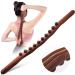 Zunedhys 10 Beads Gua Sha Scraping Stick - Wooden Massager for Neck & Back Pain Relief Abdomen Slimming Body Shaping & Anti-Cellulite Treatment - Buy Online on GoSupps.com