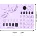 Nail Mat | Nail Practice Manicure Protector Pad Nail Polish Coloring Practice Professional Nail Manicure Tools for Acrylic Fingernails Purple - Buy Online on GoSupps.com