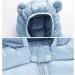 Kids Blue Puffer Jacket | Winter Hooded Coat for Boys & Girls 3-4 Years - Buy Online on GoSupps.com