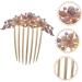 DOITOOL Opal Comb Womens Hair Clips Combs for Women Hair Barrettes for Women Hair Comb for Women Hair Comb Clips for Women Fine Tooth Alloy Back of Head French Purple Bride - Buy Online on GoSupps.com