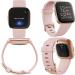 Fitbit Versa 2 Health and Fitness Smart Watch Bundle - Petal/Copper Rose with Heart Rate Monitor, S & L Bands, Screen Protectors, Charger, Wall Adapter, and Cloth - Buy Online on GoSupps.com