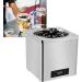 Chauffe-plats professionnels chauffe-th i res temp reuse chocolat 600 W avec chauffe-perles pot isolant pour tapioca pour la restauration et les salons de th au lait 3L