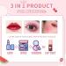 Alisesun 6 Colors Lip Tint Stain Set - Long Lasting Korean Plumping Lip Gloss with Vivid Color - Multi-use Liquid Lipstick & Cheek Tint - Non-Sticky Formula - Buy Online on GoSupps.com