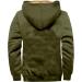 Hanxiulin Oversized Winter Coat & Hoodie Jacket for Men - Breathable Fleece Trenchcoat Lightweight Outdoor Wear - Buy Online on GoSupps.com
