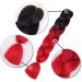 AIDUSA Ombre Braiding Hair 24 Inch 100g 5pcs Synthetic Afro Jumbo Extensions - Black to Red | Women's Hair Twist Crochet Braids - Buy Online on GoSupps.com