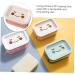 Ciieeo Kitchen Soap Holder 3 Pcs Double Layer Soap Dish Travel Soap Case Plastic Soap Case Plastic Soap Dish Draining Holder Soap Wall-mounted Preservation Box Pp Pink - Buy Online on GoSupps.com