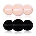 6 Pieces Powder Puffs Cotton Makeup Puffs for Loose Powder Mineral Powder Cosmetic Foundation - 2.36 inch/6 cm Soft Round Powder Puffs Makeup Face Sponges for Face and Body - Black and Nude