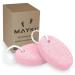 Pumice Stone 2 Pcs for Women Multi-Colored Pumice Stone for Feet/Hand Hard Skin Callus Remover/Foot Scrubber Stone by MAYKI Pink Round Shape