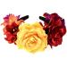 Winslet Flower Headband - Wedding Hair Wreath Crown for Women & Girls | Red Rose Flower Hair Accessory for Weddings & Parties - Buy Online on GoSupps.com